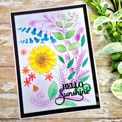 Set de 2 plantillas para colorear Creative Expressions Sunshine Serenade Companion, 6 pulg. x 8 pulg.-2