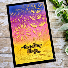 Set de 2 plantillas para colorear Creative Expressions Sunshine Serenade Companion, 6 pulg. x 8 pulg.-3