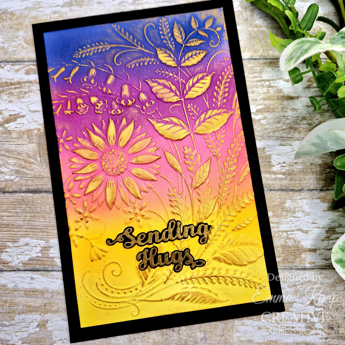 Set de 2 plantillas para colorear Creative Expressions Sunshine Serenade Companion, 6 pulg. x 8 pulg.-3