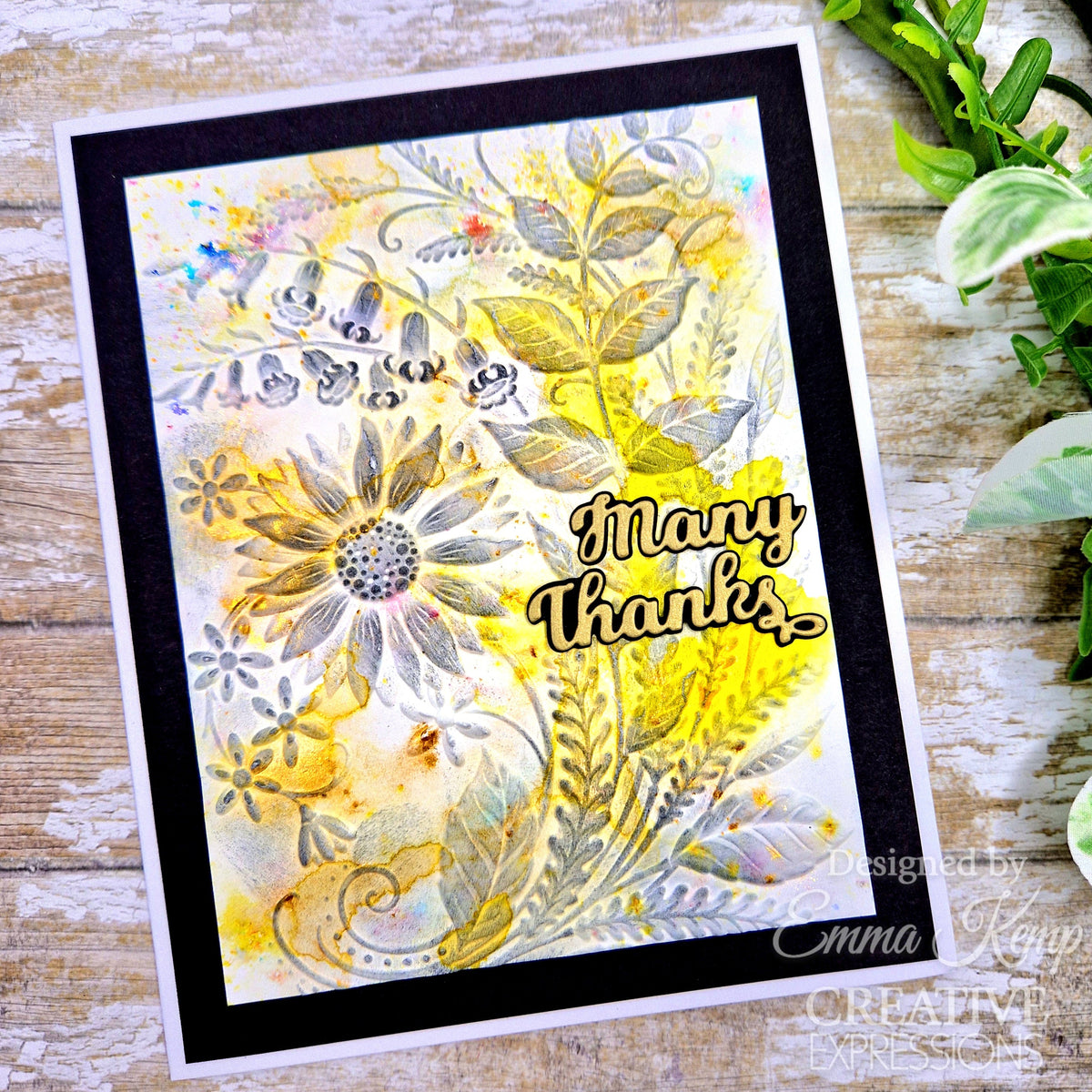 Set de 2 plantillas para colorear Creative Expressions Sunshine Serenade Companion, 6 pulg. x 8 pulg.-4