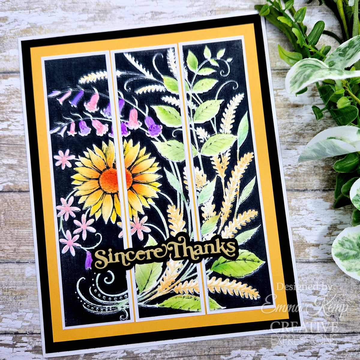 Set de 2 plantillas para colorear Creative Expressions Sunshine Serenade Companion, 6 pulg. x 8 pulg.-5