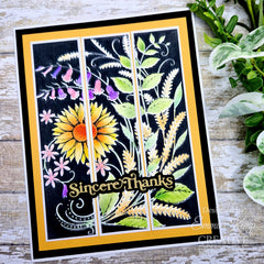 Set de 2 plantillas para colorear Creative Expressions Sunshine Serenade Companion, 6 pulg. x 8 pulg.-5
