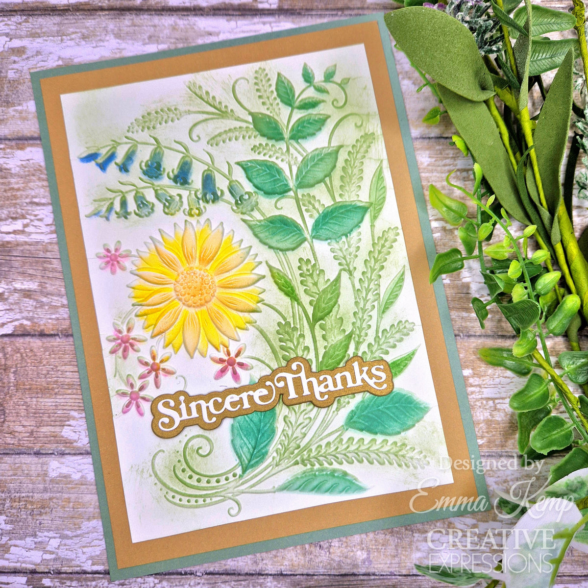Set de 2 plantillas para colorear Creative Expressions Sunshine Serenade Companion, 6 pulg. x 8 pulg.-7