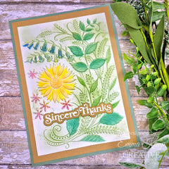 Set de 2 plantillas para colorear Creative Expressions Sunshine Serenade Companion, 6 pulg. x 8 pulg.-7