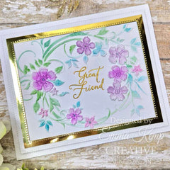 Creative Expressions Blossom Wreath Sentiments 4 in x 6 in Clear Stamp Set-3