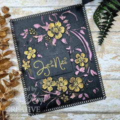 Creative Expressions Blossom Wreath Sentiments 4 in x 6 in Clear Stamp Set-4