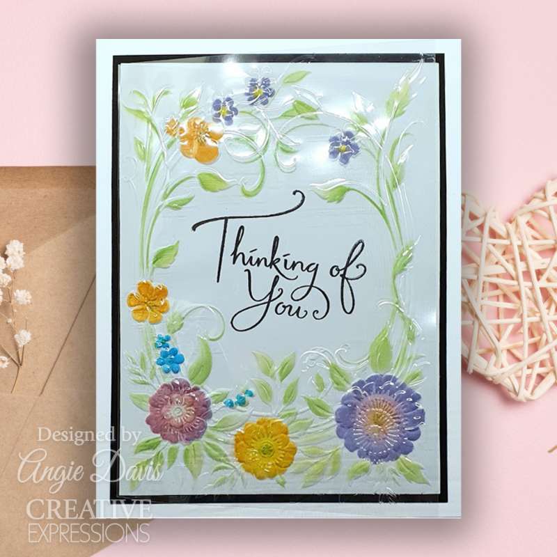 Plantillas para colorear Creative Expressions Floral Symphony Companion, 6 pulg. x 8 pulg., juego de 2-5