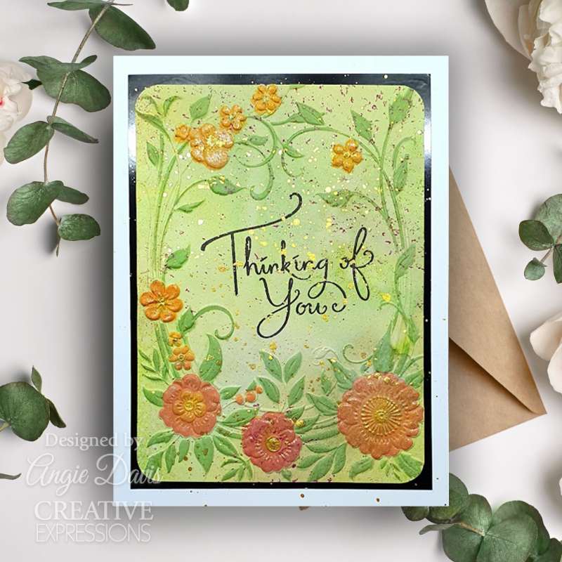 Plantillas para colorear Creative Expressions Floral Symphony Companion, 6 pulg. x 8 pulg., juego de 2-6