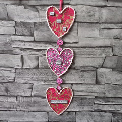 Woodware Clear Singles Bubble Heart 4 in x 6 in Stamp-17