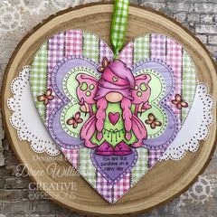 Woodware Clear Singles Butterfly Norma 4 in x 6 in Stamp Set-6