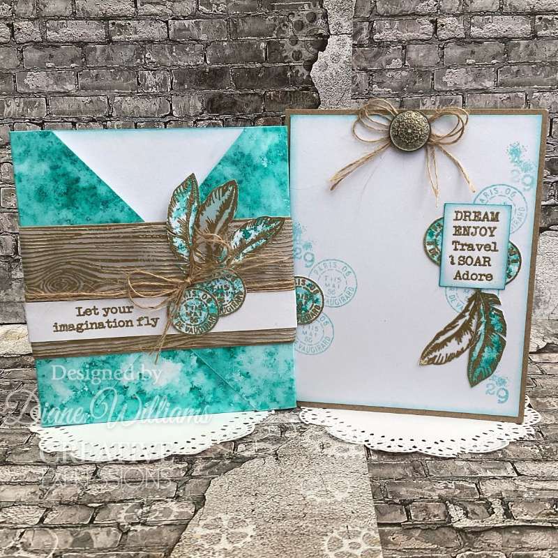 Woodware Clear Singles Flying Birds 4 in x 6 in Stamp Set-13