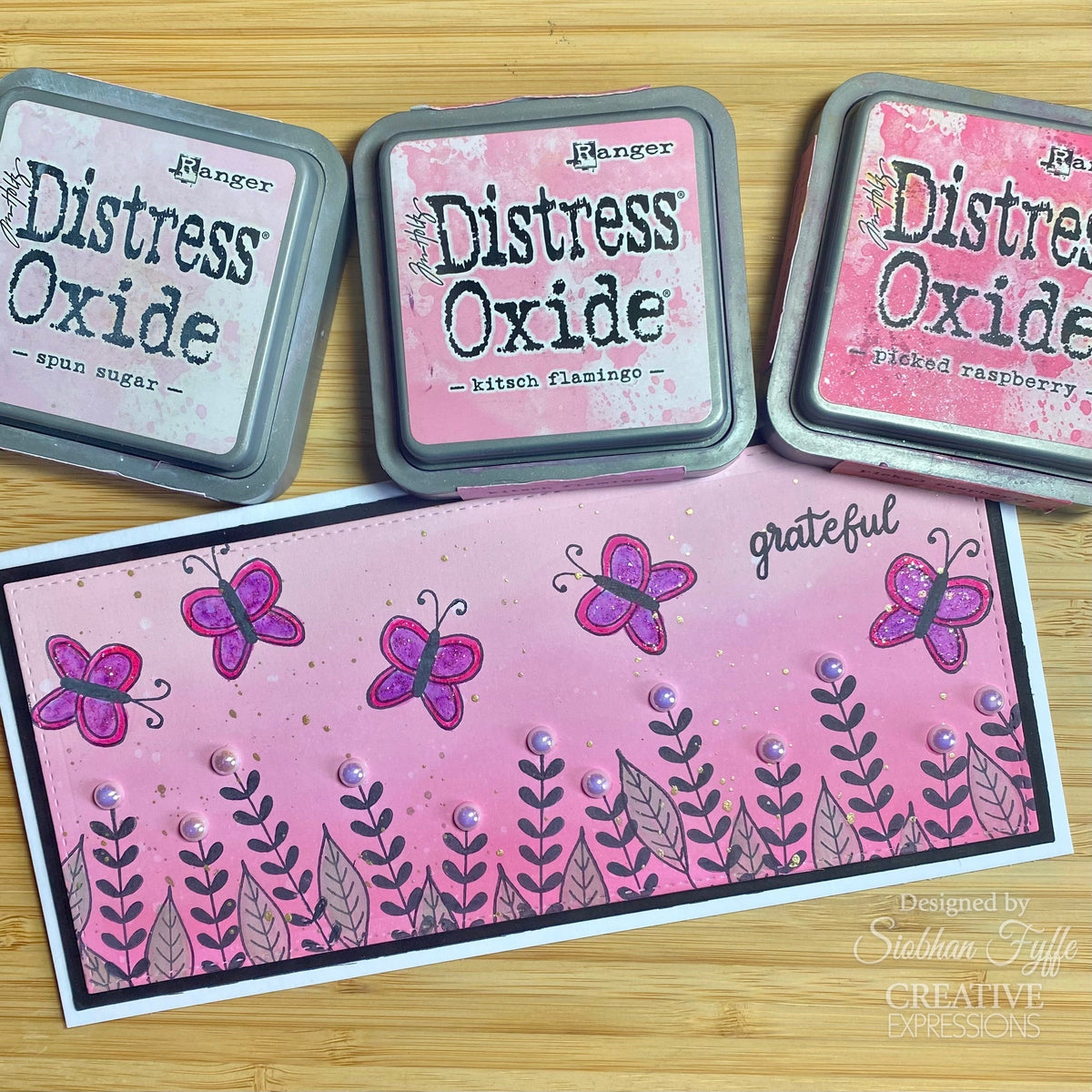 Creative Expressions Helen Colebrook Beautiful Banners 6 in x 4 in Clear Stamp Set-4