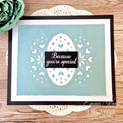 Creative Expressions Jamie Rodgers Oval Heart Frame Craft Die-11