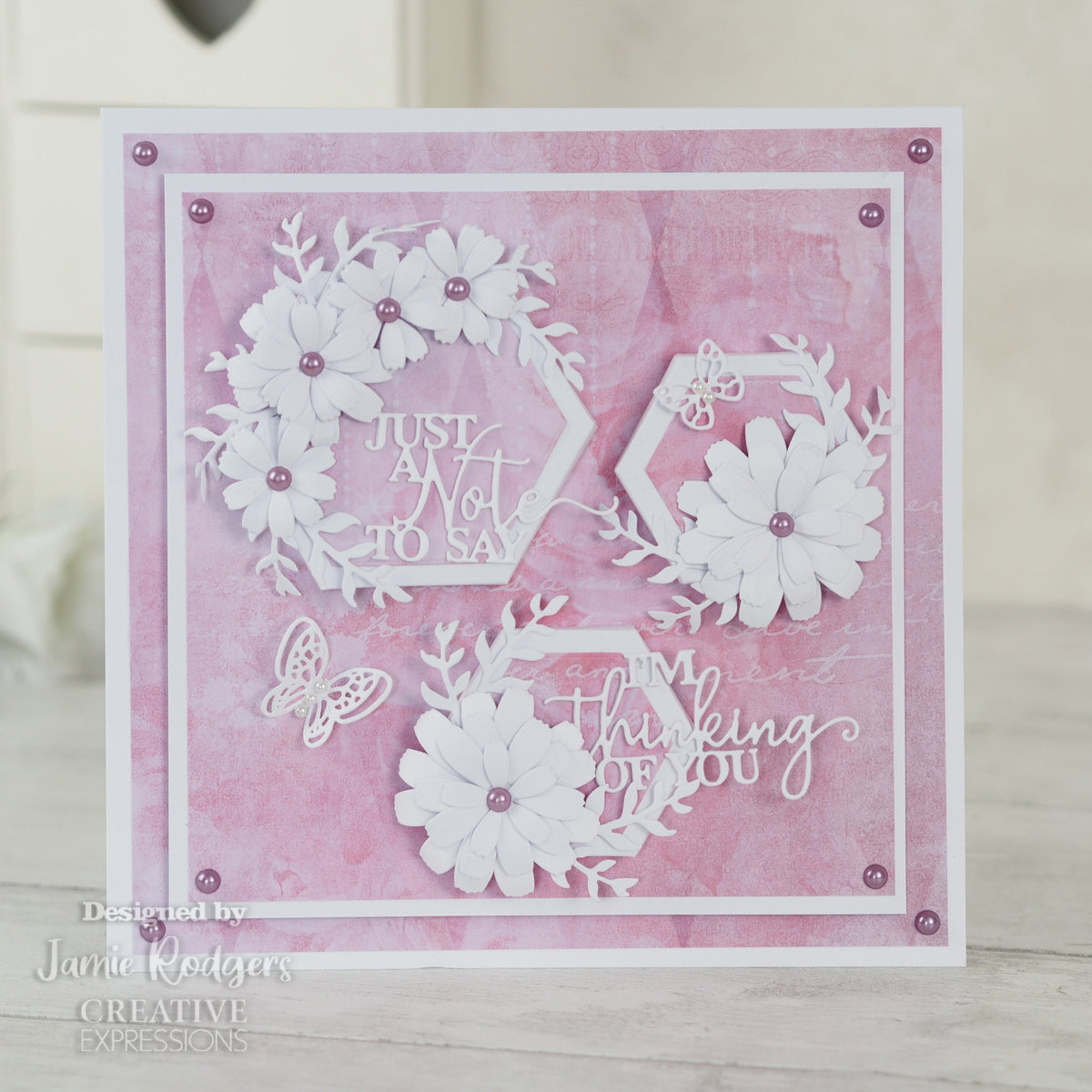 Creative Expressions Jamie Rodgers Canvas Collection Large Hexagon-3