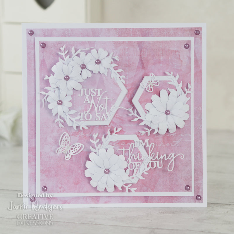 Creative Expressions Jamie Rodgers Canvas Collection Large Hexagon-3