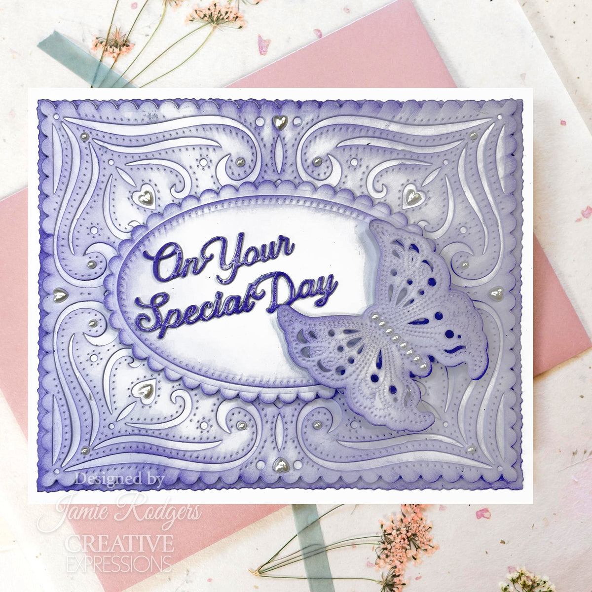 Creative Expressions Jamie Rodgers Oval Heart Frame Craft Die-2