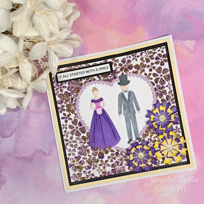 Troquel de manualidades Creative Expressions Jamie Rodgers Everlasting Love Perfect Couple-6
