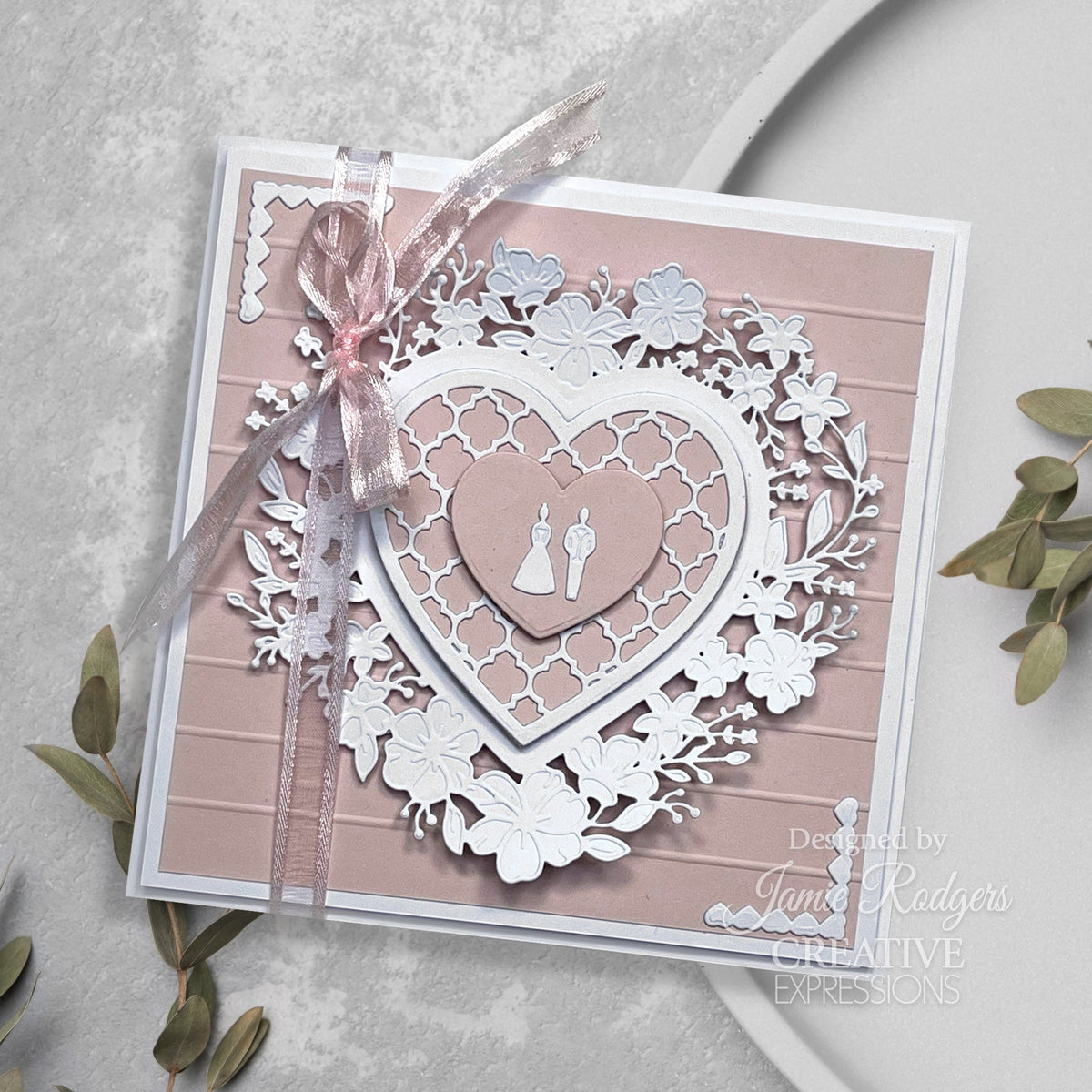 Troquel de manualidades Creative Expressions Jamie Rodgers Everlasting Love Perfect Couple-12