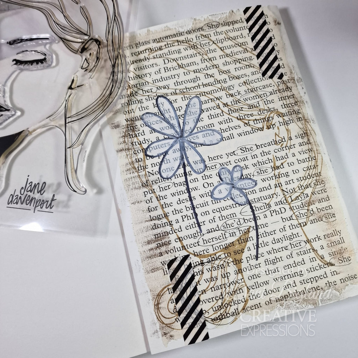 Creative Expressions Jane Davenport Facetime 6 in x 8 in Clear Stamp Set-3