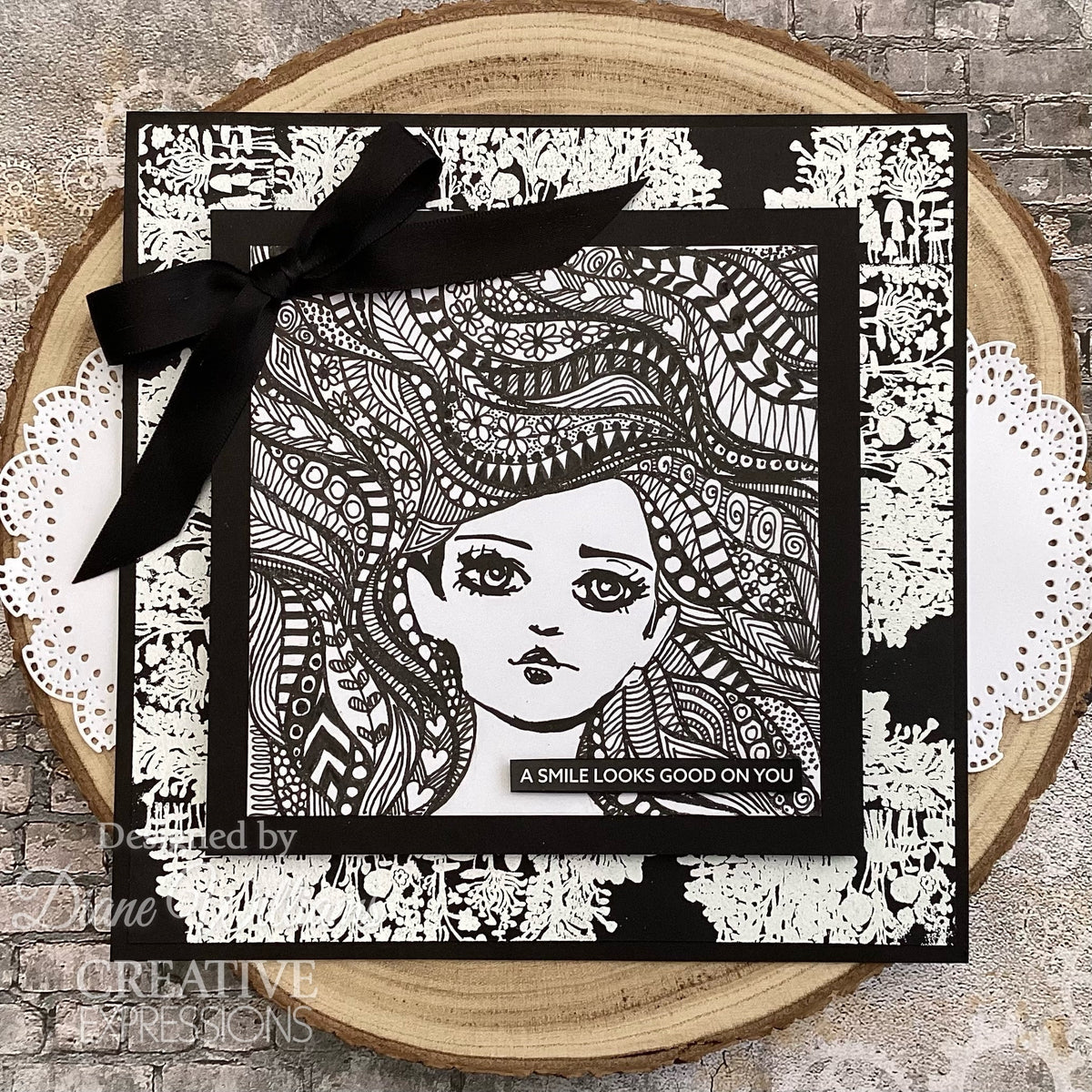 Creative Expressions Jane Davenport WildInk 6 in x 8 in Clear Stamp Set-2