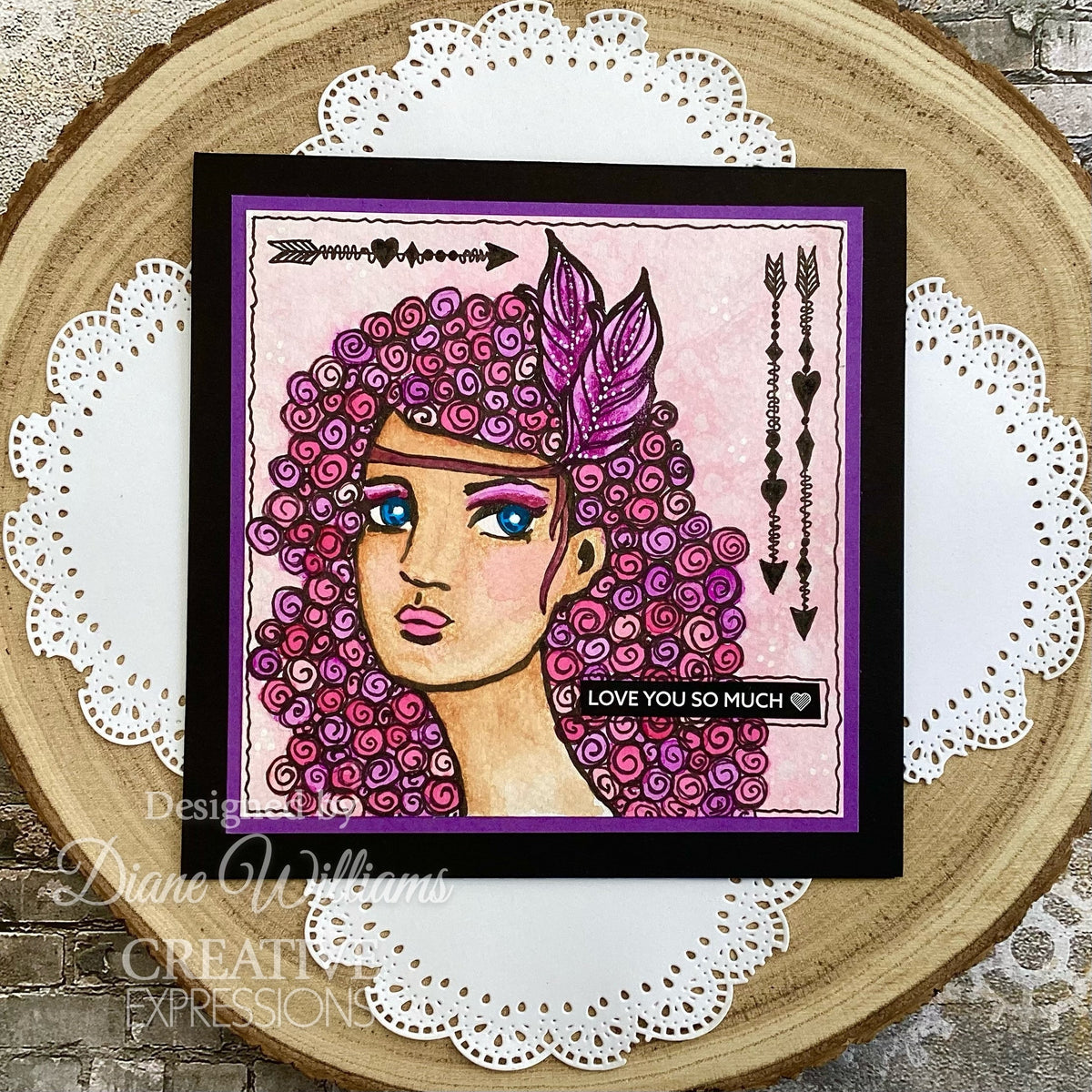 Creative Expressions Jane Davenport SideChick 4 in x 6 in Clear Stamp Set-5