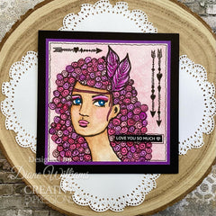 Creative Expressions Jane Davenport SideChick 4 in x 6 in Clear Stamp Set-5