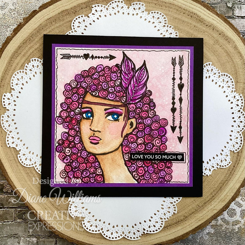 Creative Expressions Jane Davenport SideChick 4 in x 6 in Clear Stamp Set-5