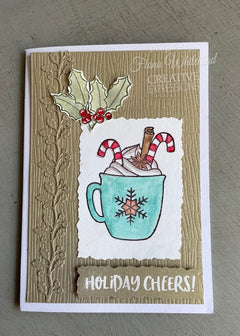 Creative Expressions Jane's Doodles Holiday Cheers Lot de 12 tampons transparents 15 x 20 cm-11