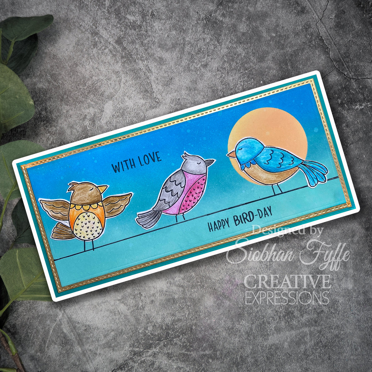 Set de sellos transparentes Creative Expressions Jane's Doodles Birdsong Blooms, 6 pulg. x 8 pulg.-4