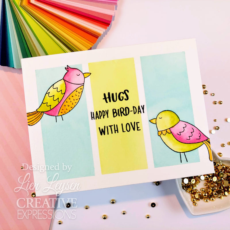 Set de sellos transparentes Creative Expressions Jane's Doodles Birdsong Blooms, 6 pulg. x 8 pulg.-9
