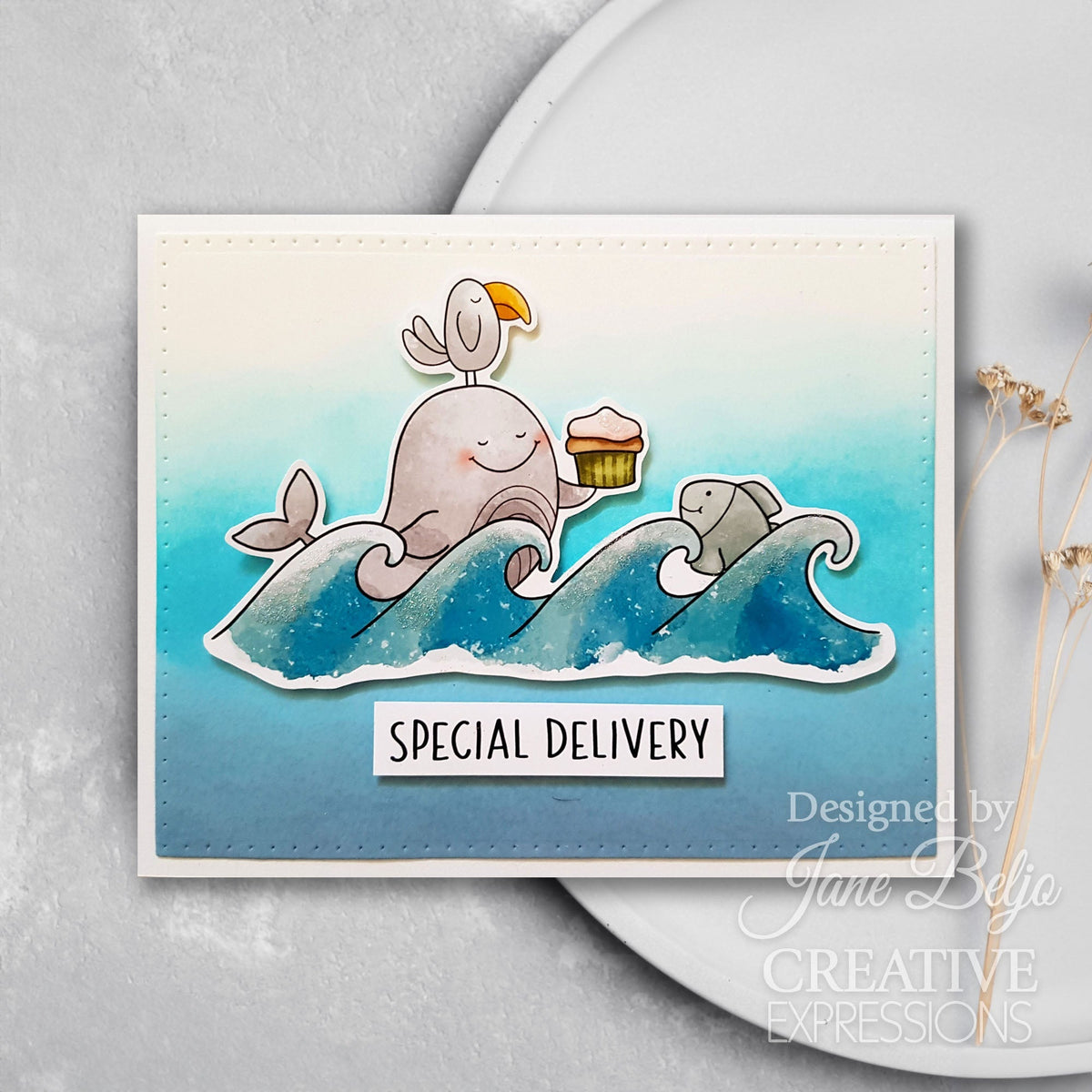 Creative Expressions Jane's Doodles Special Delivery 6 in x 8 in Clear Stamp Set-8
