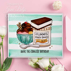 Creative Expressions Jane's Doodles The Coolest 6 in x 8 in Clear Stamp Set-5