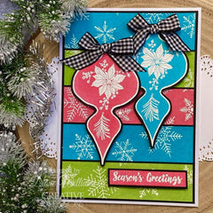 Woodware Clear Singles Paintable Shapes Fancy Drop 4 in x 6 in Stamp Set-5