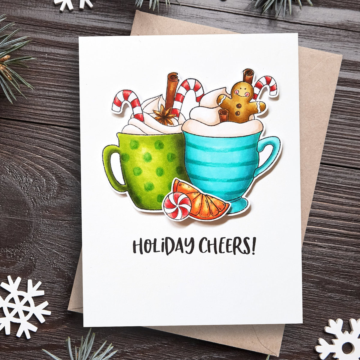 Creative Expressions Jane's Doodles Holiday Cheers Lot de 12 tampons transparents 15 x 20 cm-5