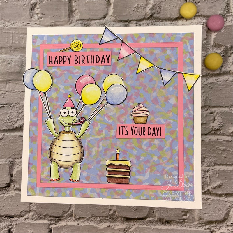 Creative Expressions Jane's Doodles It's Your Day Lot de tampons transparents 6 x 8 po-12