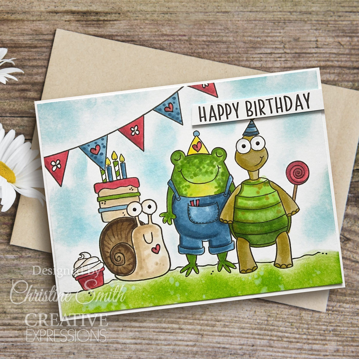 Creative Expressions Jane's Doodles It's Your Day Lot de tampons transparents 6 x 8 po-9