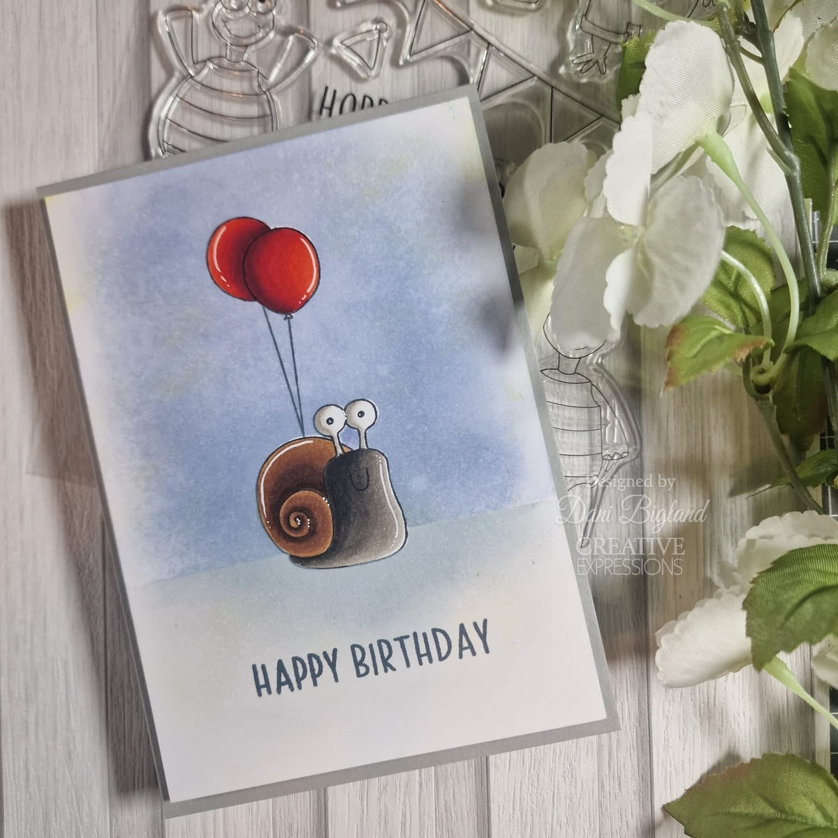 Creative Expressions Jane's Doodles It's Your Day Lot de tampons transparents 6 x 8 po-6