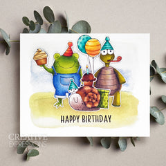 Creative Expressions Jane's Doodles It's Your Day Lot de tampons transparents 6 x 8 po-2