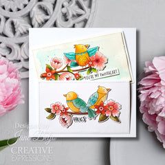 Set de sellos transparentes Creative Expressions Jane's Doodles Birdsong Blooms, 6 pulg. x 8 pulg.-11