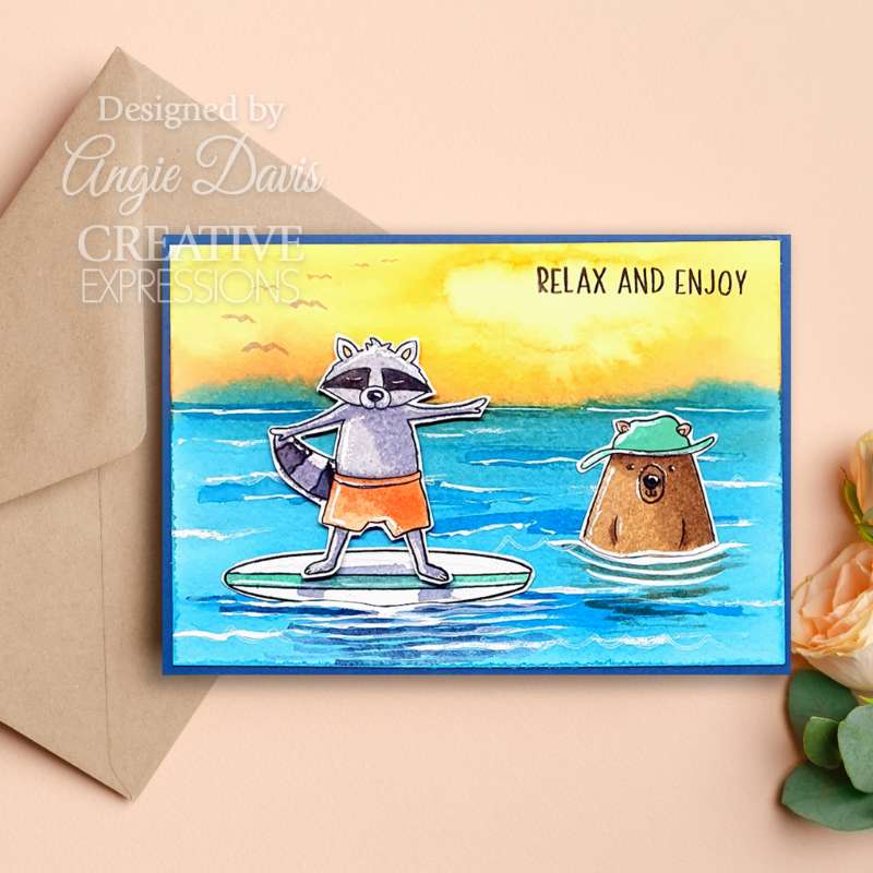 Creative Expressions Jane's Doodles Good Vibes Lot de tampons transparents 6 x 8 po-12