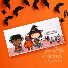 Creative Expressions Jane's Doodles Happy Halloween 4 in x 6 in  Clear Stamp Set-2