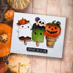 Creative Expressions Jane's Doodles Spooktacular 6 in x 8 in Clear Stamp Set-4