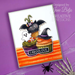Creative Expressions Jane's Doodles Spooktacular 6 in x 8 in Clear Stamp Set-2