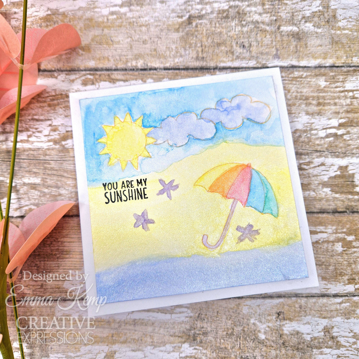 Creative Expressions Jane's Doodles Rain or Shine 4 in x 6 in Clear Stamp Set-6