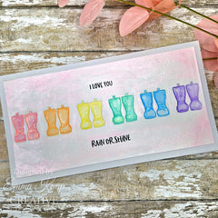 Creative Expressions Jane's Doodles Rain or Shine 4 in x 6 in Clear Stamp Set-9