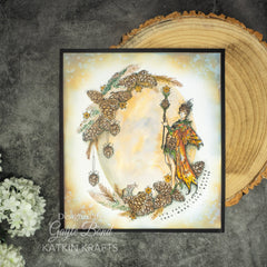 Katkin Krafts Pine Cone 6 in x 8 in Clear Stamp Set-4