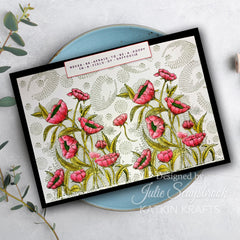 Set de sellos transparentes Katkin Krafts Poppy Power de 6 x 8 pulgadas-5