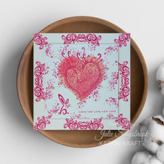 Katkin Kraft Love Is All Around Lot de tampons transparents 6 po x 8 po-6