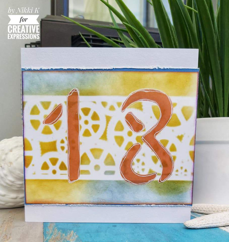 Mini Stencil Upper Case Letter-63