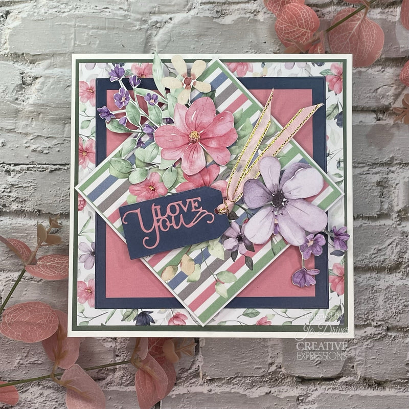 The Paper Boutique Sunny Gardens Bloc de papier 20 x 20 cm-29